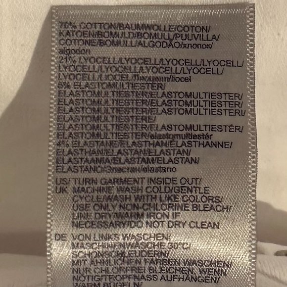 NYDJ Ami Skinny Ankle Jeans with Cuff in Opti White - 24W - NWT - Picture 9 of 9